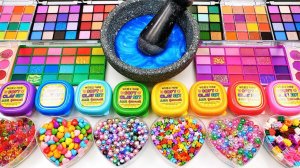 АСМР Слайм, Смешиваем Косметику  и Шарики в МЕГА Слайм