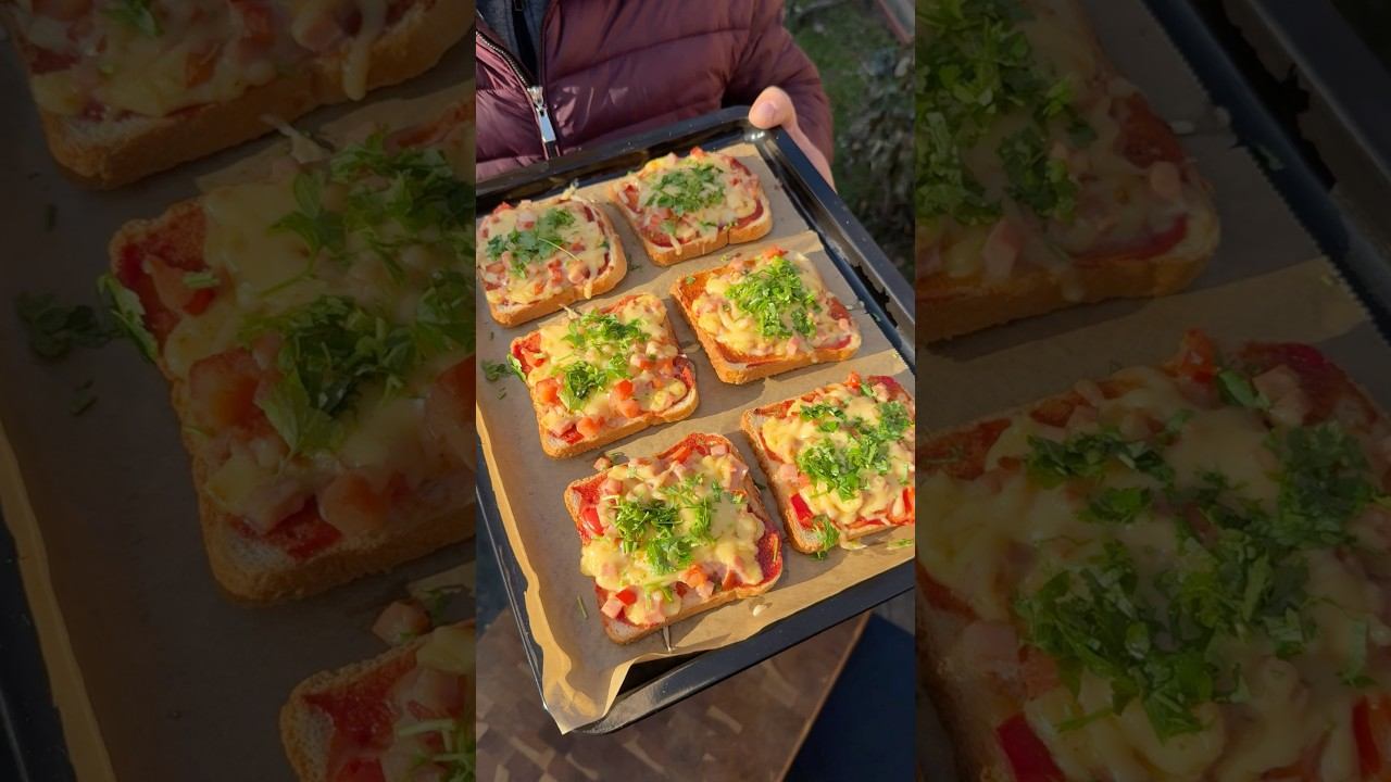 ПИЦЦА-БУТЕРБРОДЫ, которые ВСЯ СЕМЬЯ УМОЛЯЕТ готовить смотреть онлайн
