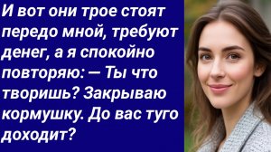 Истории со Смыслом/И вот они трое стоят передо мной, требуют денег/Истории из жизни/Аудиорассказ