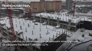 Ход строительства Технокластер «Мега – Молжаниново» от застройщика «Страна Девелопмент», 01.02.2026