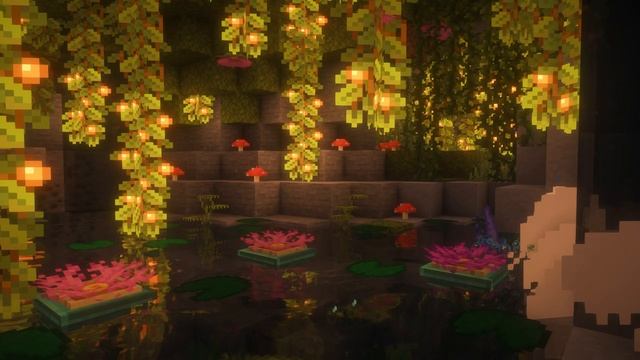 Раслабляющая музыка на фоне Minecraft Relax