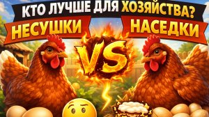 НЕСУШКИ ПРОТИВ НАСЕДОК 🐔🔥 Вся правда, о которой! Одна курица несётся, другая сидит… 🤔🐔