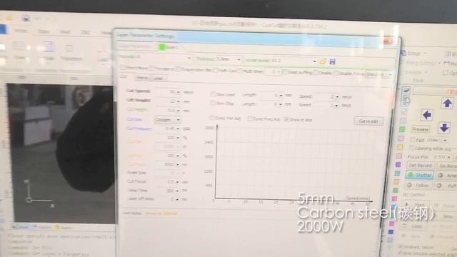 2kw激光机切割5mm和8mm碳钢的比较 смотреть онлайн