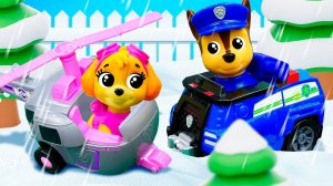 Снежная буря захватила город!❄️ Щенячий патруль спешит на помощь!