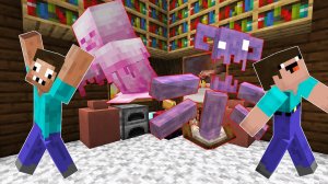 НУБ И ПРО ИСПУГАЛИСЬ ЗЛЫХ ПРИЗРАКОВ В МАЙНКРАФТ ! ПРОФЕССИОНАЛ ПРОТИВ ТРОЛЛИНГ ЛОВУШКА