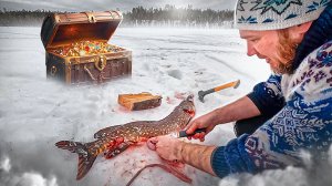 ЩУКА С СЮРПРИЗОМ! УТЕРЯ ВЕРНУЛАСЬ,ОЧЕНЬ НЕОЖИДАННО....БЫТ В ТАЙГЕ.