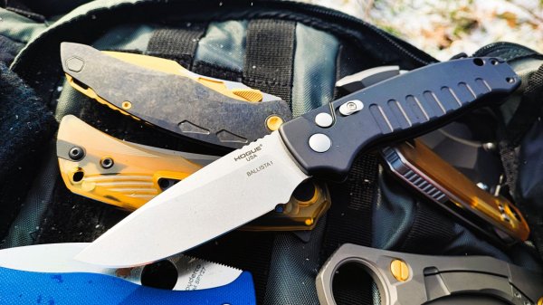 КЛАЦ! Автоматический складной нож Hogue Ballista I #unboxing #fishing #knife #survival #edc #hunting