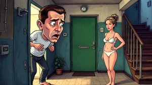 Мужик открывает дверь, а там соседка в одних трусиках... #анекдоты #прикол #ржака