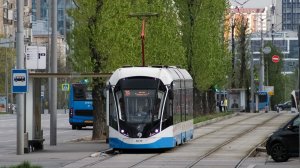 Поездка на трамвае 71-931М Витязь-М по временному маршруту №3+49 (21.09.2024) №31139