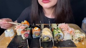Mukbang ASMR|Подписывайтесь на канал🍣✨ 💜✨