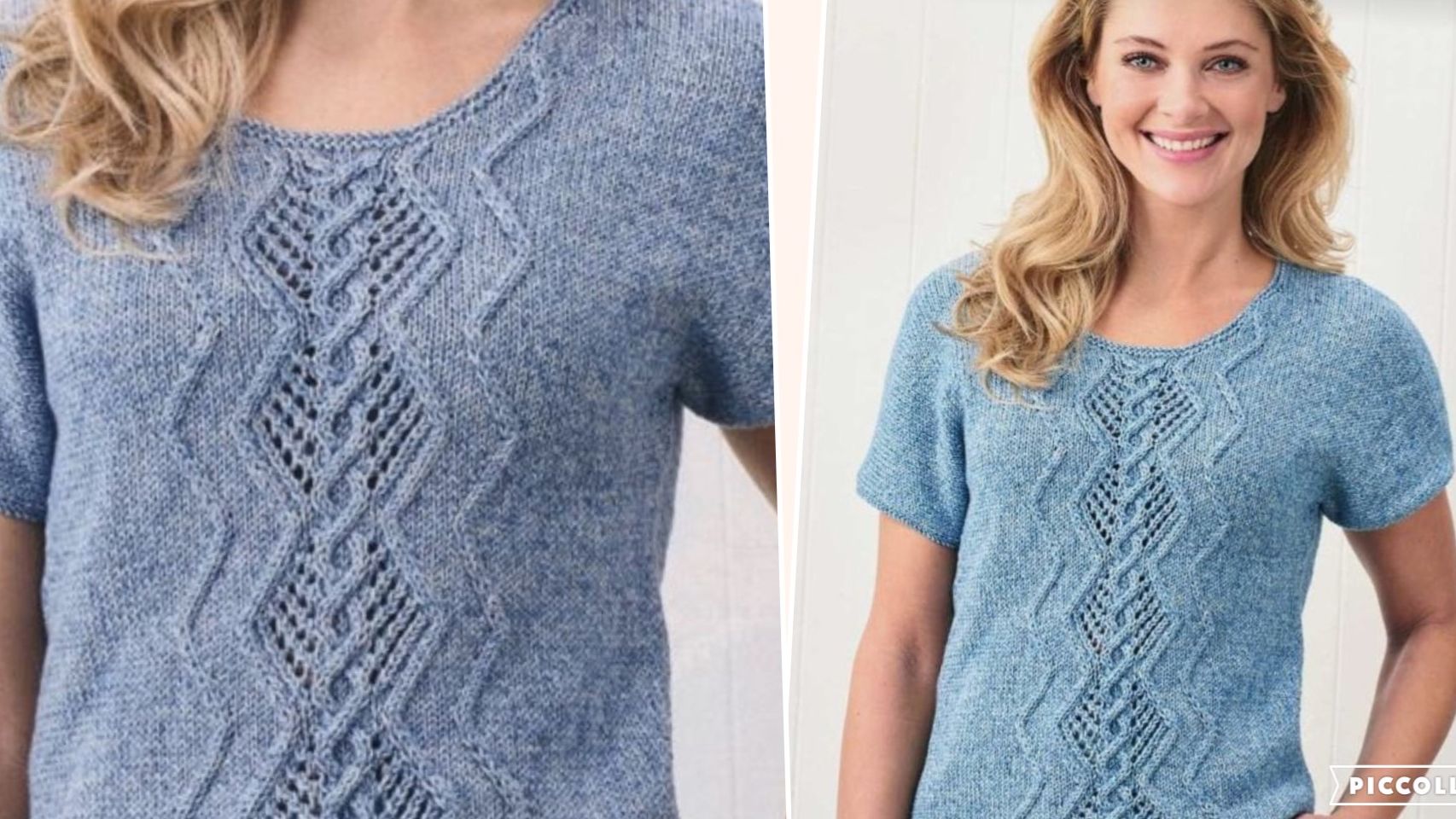 Красивый ажурный узор для летней кофты, футболки.. смотреть онлайн