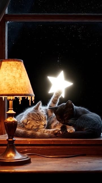 The last star on the windowsill / Последняя звезда на подоконнике #shorts #cat #веселыекоты #kitten смотреть онлайн