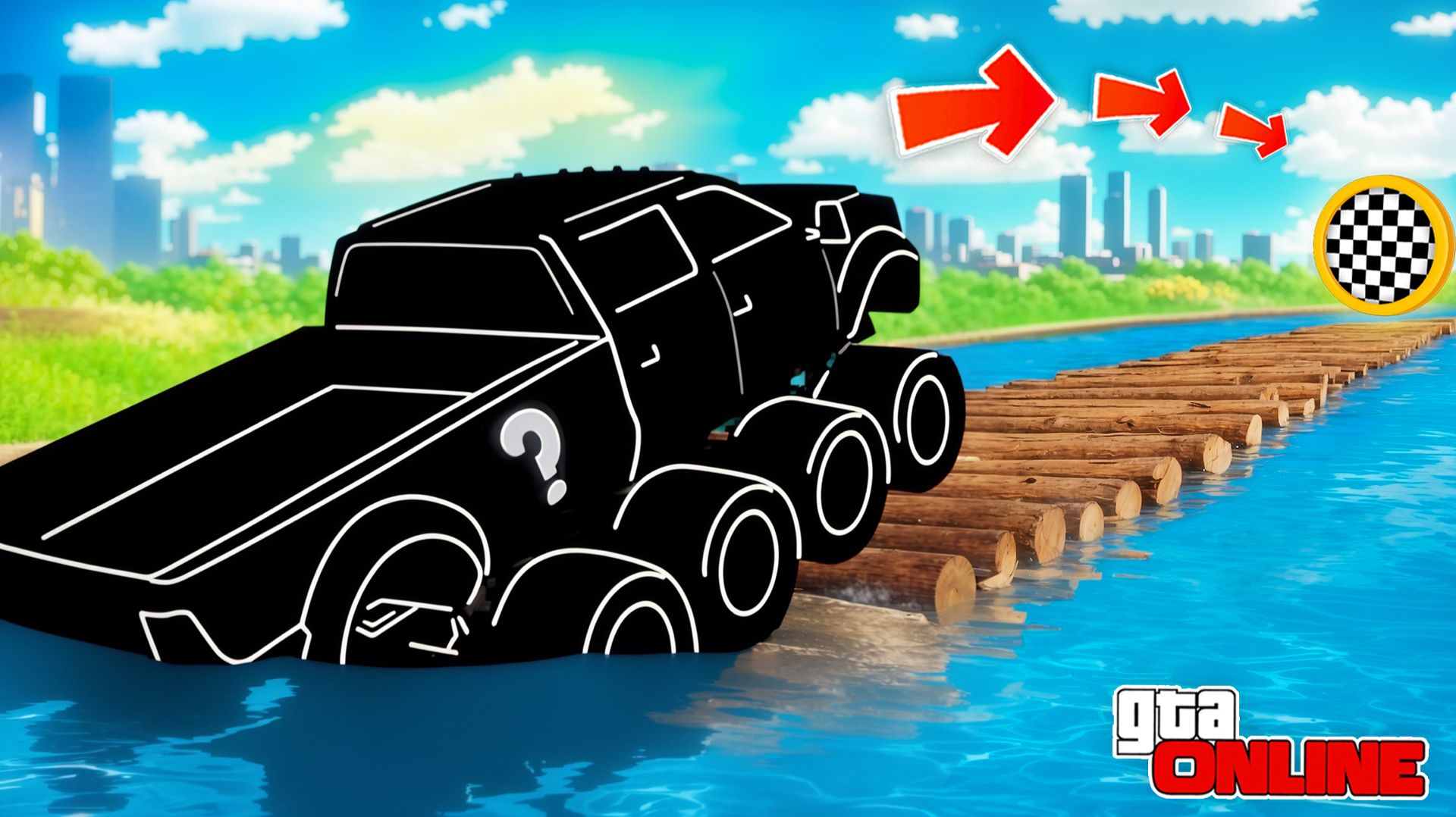 КТО ДАЛЬШЕ ПРОЕДЕТ ПО БРЕВНАМ НА РАНДОМНОЙ ТАЧКЕ? МОСТ ИЗ БРЁВЕН | ЭКСПЕРИМЕНТЫ ГТА 5 смотреть онлайн