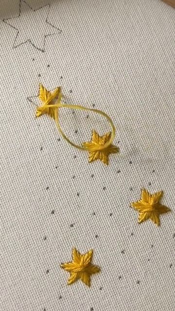 Простой способ вышить звездочку ✨