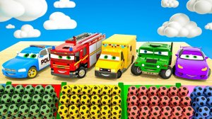 Забавные мультфильмы для детей про машинки. Веселые песенки для малышей. Забавные машинки для детей