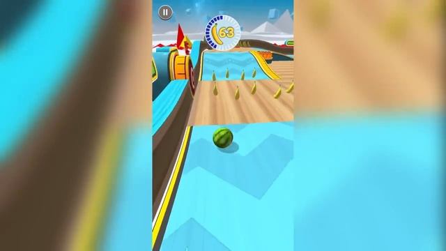 Going Balls Super Speed run Gameplay New Update Level 2052 Banana frenzy смотреть онлайн