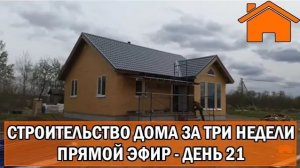 Строительство дома за 3 недели, прямой эфир. День 21-ый. Финал.
