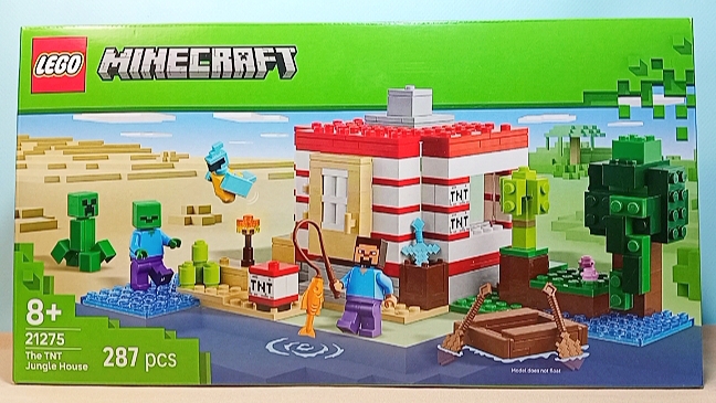 Lego Minecraft 21275; динамитный дом в джунглях; сборка набора