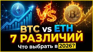 Биткоин vs Эфир: 7 главных различий, которые помогут выбрать