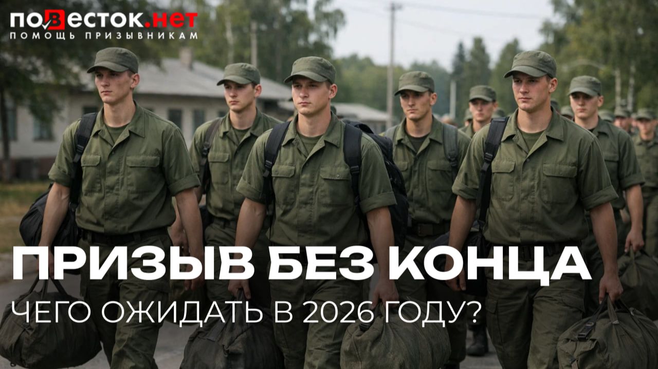 Круглогодичный призыв в 2026: ПАУЗ НЕ БУДЕТ. Что это значит для призывников? смотреть онлайн