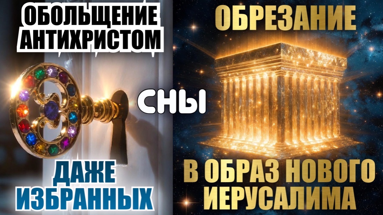 ПРЕДУПРЕЖДАЮЩИЕ СНЫ: ОБОЛЬЩЕНИЕ АНТИХРИСТОМ ДАЖЕ ИЗБРАННЫХ. ОБРЕЗАНИЕ В ОБРАЗ НОВОГО ИЕРУСАЛИМА смотреть онлайн
