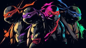 Черепашки ниндзя. Схватки с кланом "Foot". Фанатская работа.