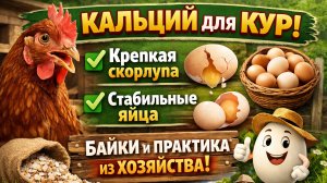🐔 Кальций для кур: ✅ крепкая скорлупа и стабильные яйца! Байки и практика из хозяйства 🥚