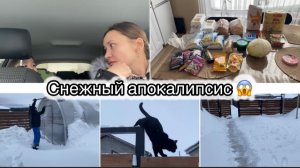 ЗАВАЛИЛО СНЕГОМ// ПРОБИЛАСЬ К МАШИНЕ// ЗАКУПКА ПРОДУКТОВ НА 2000! ЧУТЬ НЕ РАЗДАВИЛО ТЕПЛИЦУ