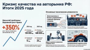 Автопром 2025–2026: Кризис качества и структурная трансформация рынка