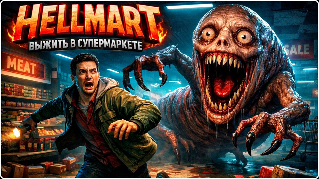 HELLMART - ВЫЖИТЬ В СУПЕРМАРКЕТЕ НОВИНКА 2026 - ЧАСТЬ 1 смотреть онлайн
