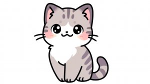 КАК НАРИСОВАТЬ КАВАЙНОГО МИЛОГО КОТЕНКА 😻