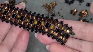 ❄️Стильный браслет из бисера и бусин 🌞