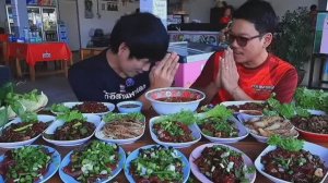 MUKBANG Свежее мясо , горький кои со свежими овощами! ASMR