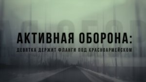 Спецрепортаж WG "Активная оборона: Девятка держит фланги под Красноармейском"