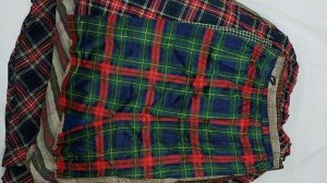 41135 ПРОДАН Юбки шотландская клетка, 2пак, Gonne Tartan Donna, секонд (vintage/extra) оптом