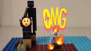 Лего Бои! Майнкрафт ЛЕГО ЧЕЛОВЕК ПРОТИВ ЭНДЭРМЭНА! #1