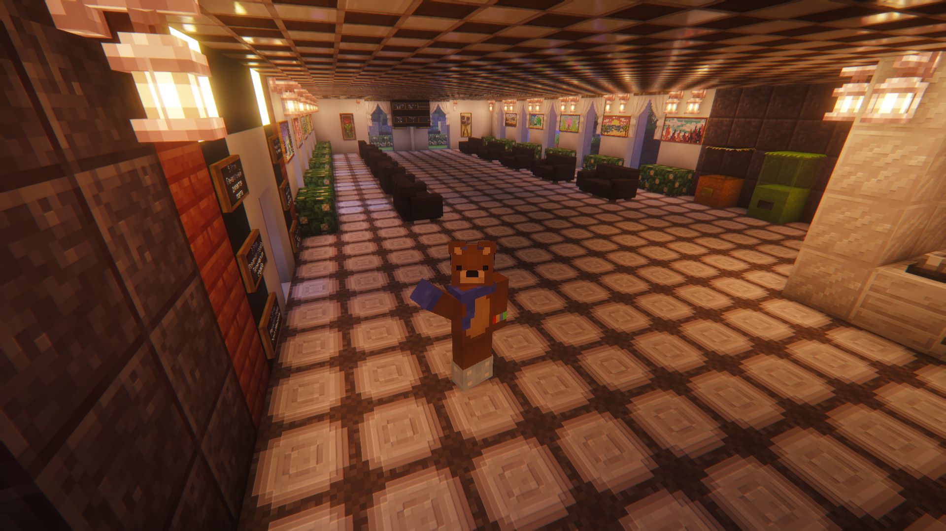 Minecraft мод FreshCraft. Проект строительства города #17. (Порт. часть 9) Регистратура.