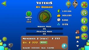 играю в Normal уровни в Geometry dash