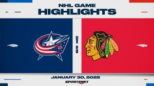 31.01.2026 | ОБЗОР МАТЧА | Чикаго Блэкхоукс - Коламбус Блю Джекетс | Highlights