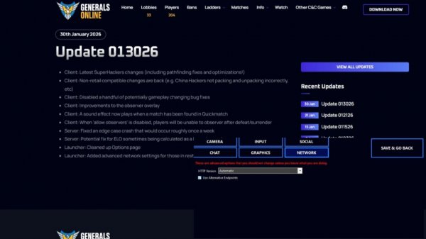 Онлайн РАБОТАЕТ! Новое обновление GenOnline 31.01.26 в Generals Zero Hour