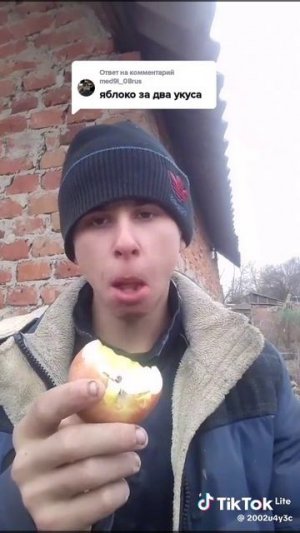 Яблоко за два укуса