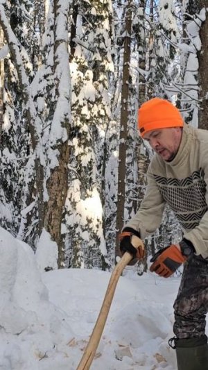 Wetterlings American Forest Axe на сучках.