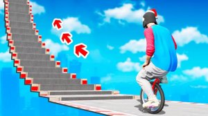 Сможет ли читерский байк проехать по ступенькам лестницы в гта 5 ? - эксперимент в gta 5