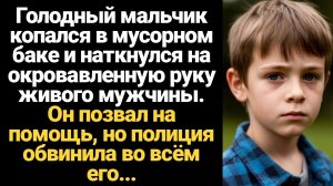 ИСТОРИИ ИЗ ЖИЗНИ/Голодный мальчик нашёл в мусорном баке окровавленного мужчину