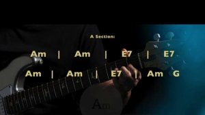 Slow Sorrowful Blues  Guitar Backing Track in Am