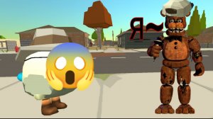 я стал Мишкой Фредди и затроил игроков в chicken gun