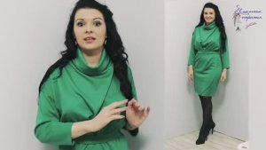 Платье с защипами с имитацией запаха на юбке своими руками без выкройки