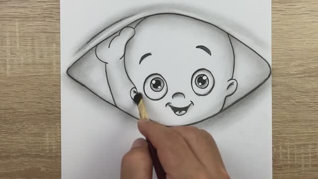 Как нарисовать милого ребенка шаг за шагом карандашом смотреть онлайн