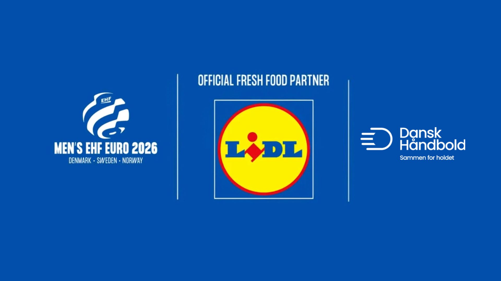 Lidl - Officiel partner for det danske landshold og herreholdet EHF Euro'26 i Danmark