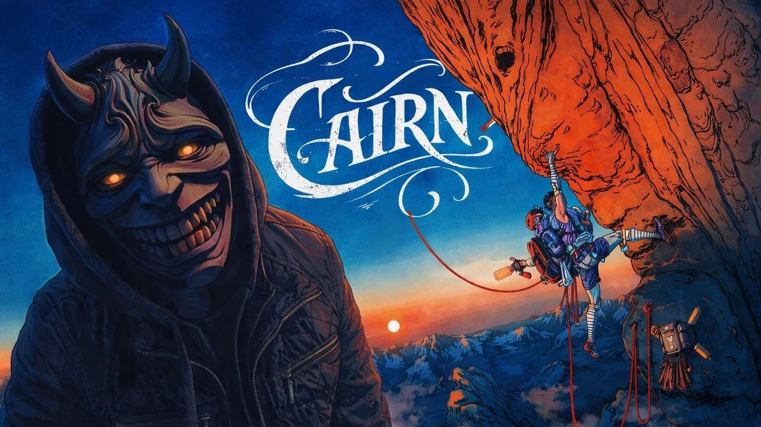 CAIRN ЛЕЗЕМ НА ВЕРШИНУ ГОРЫ